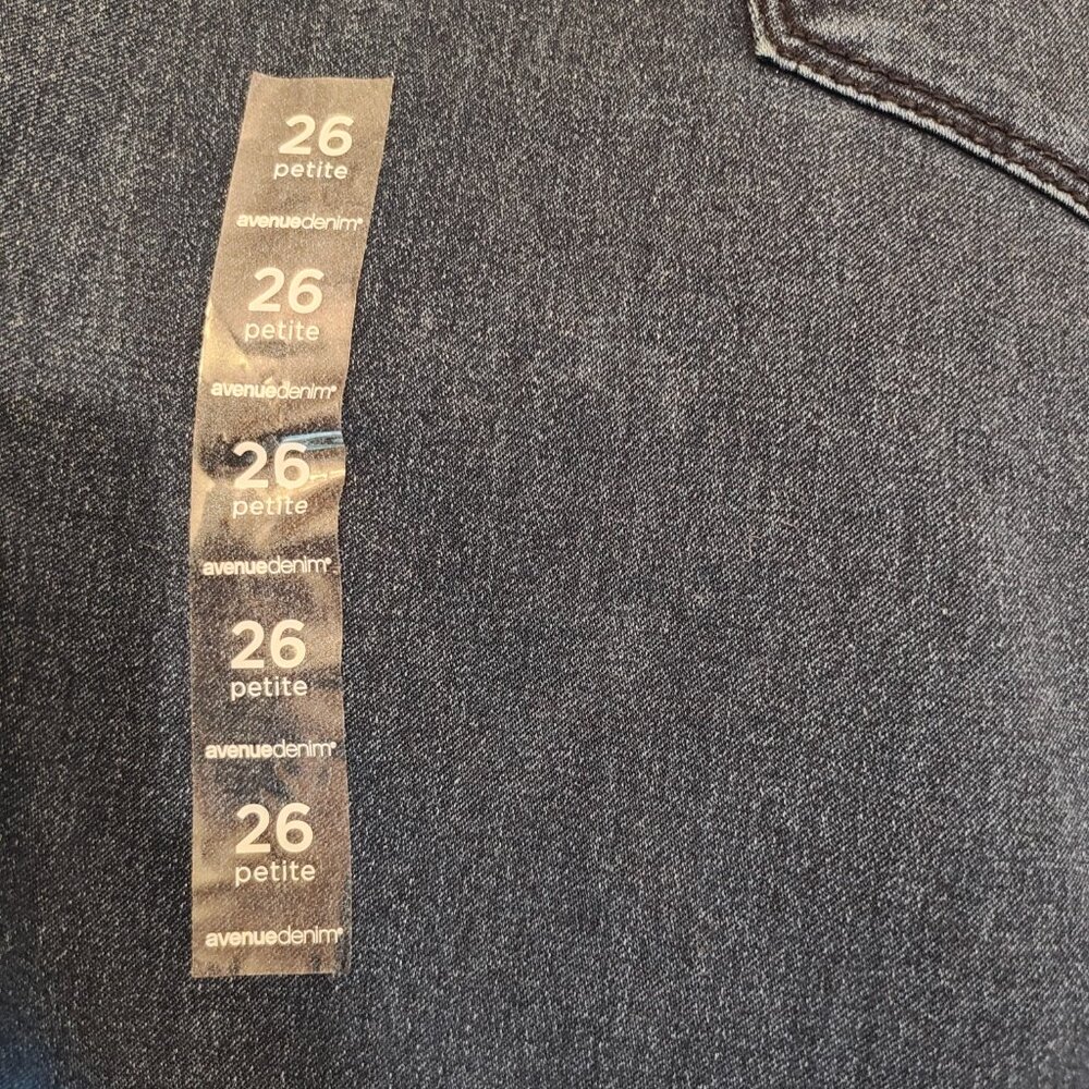 Avenue Denim Butter Denim Straight Leg Jeans, Size 26 Petite, New With Tags - Picture 5 of 9